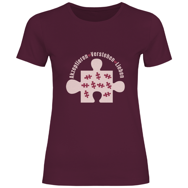 Akzeptieren Verstehen Lieben - Damen T - Shirt - Textilzauber
