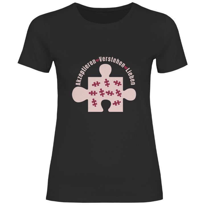 Akzeptieren Verstehen Lieben - Damen T - Shirt - Textilzauber