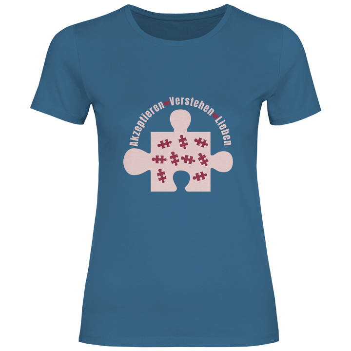 Akzeptieren Verstehen Lieben - Damen T - Shirt - Textilzauber