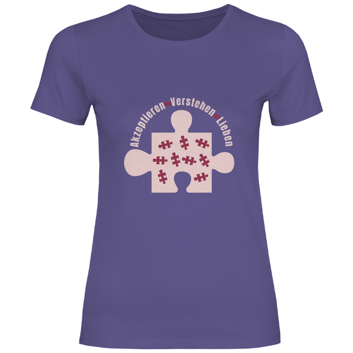 Akzeptieren Verstehen Lieben - Damen T - Shirt - Textilzauber
