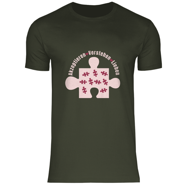 Akzeptieren Verstehen Lieben - Herren T - Shirt - Textilzauber