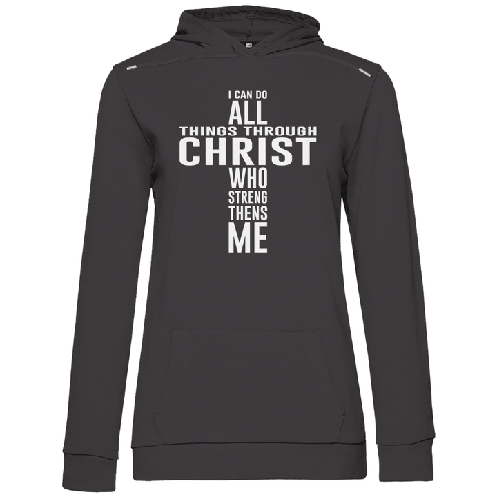Alles dank Christus - Damen Hoodie - Textilzauber