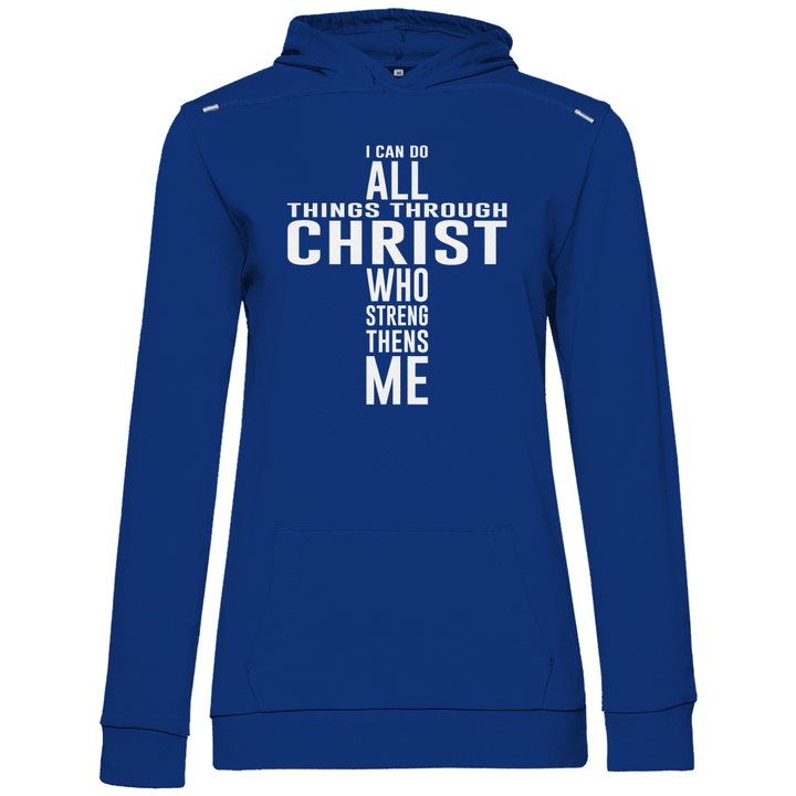 Alles dank Christus - Damen Hoodie - Textilzauber