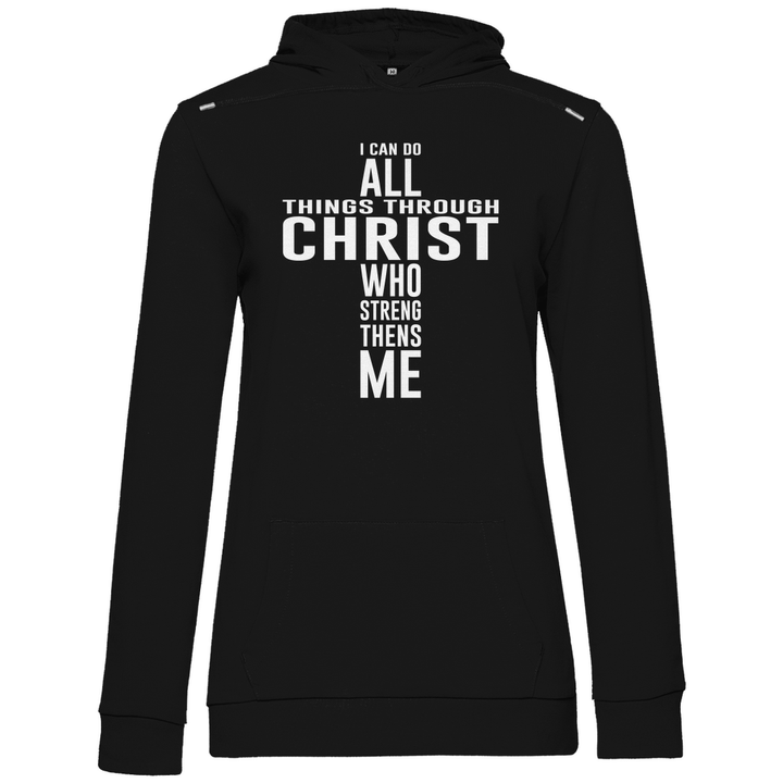 Alles dank Christus - Damen Hoodie - Textilzauber
