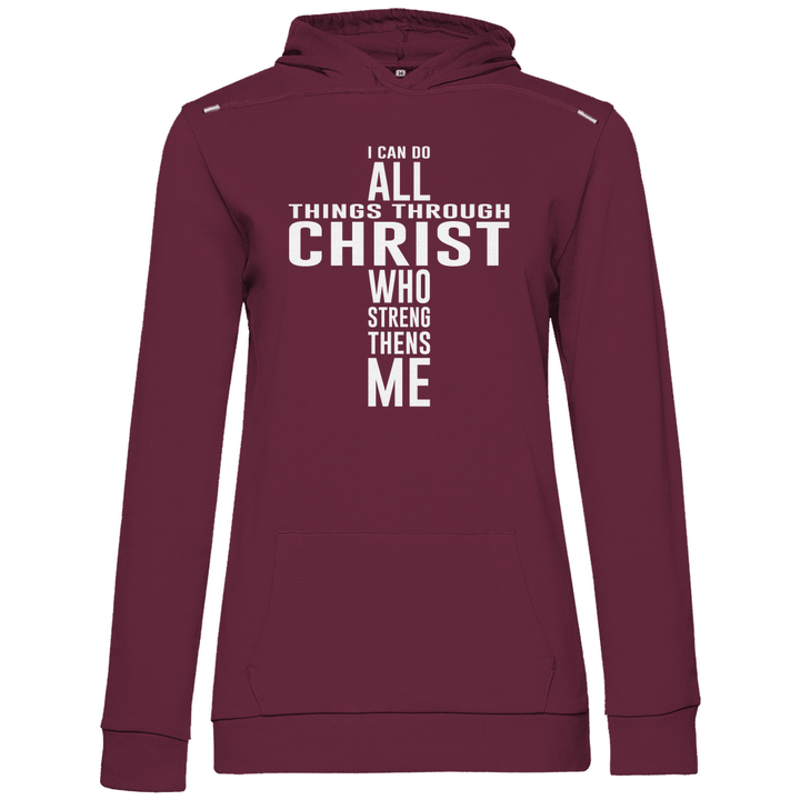 Alles dank Christus - Damen Hoodie - Textilzauber