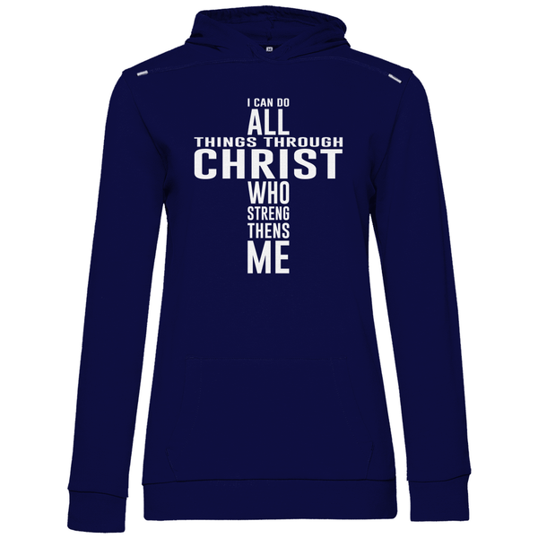Alles dank Christus - Damen Hoodie - Textilzauber