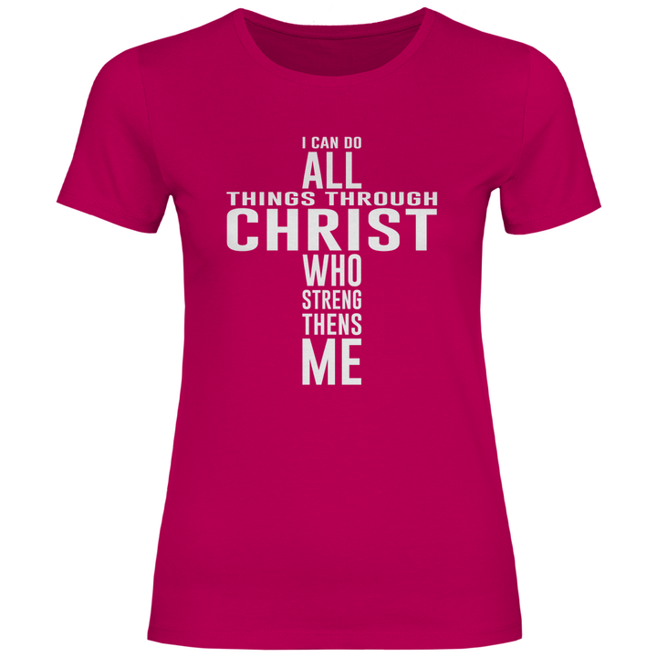 Alles dank Christus - Damen T - Shirt - Textilzauber