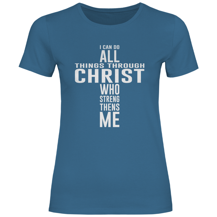 Alles dank Christus - Damen T - Shirt - Textilzauber