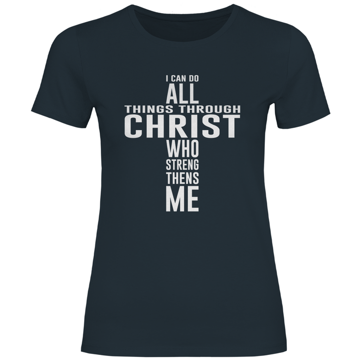 Alles dank Christus - Damen T - Shirt - Textilzauber
