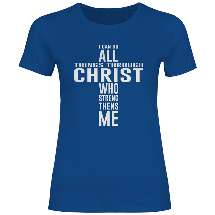 Alles dank Christus - Damen T - Shirt - Textilzauber