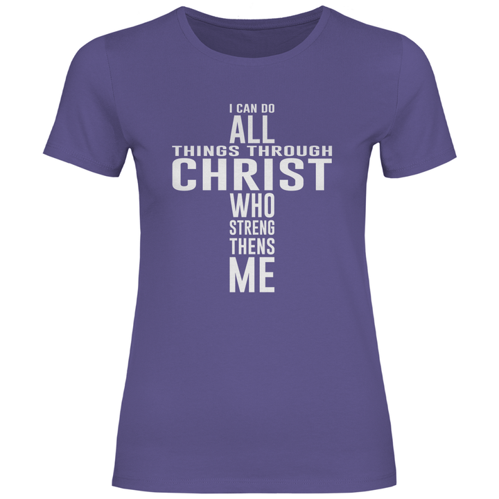 Alles dank Christus - Damen T - Shirt - Textilzauber