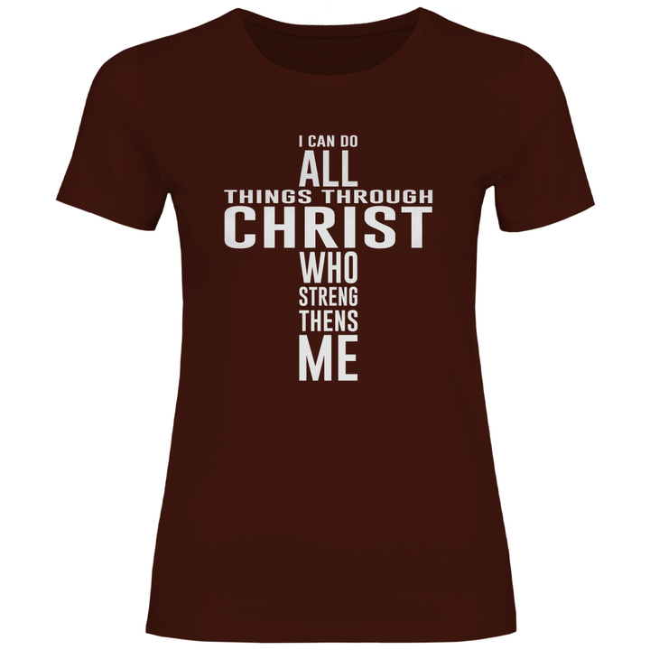 Alles dank Christus - Damen T - Shirt - Textilzauber
