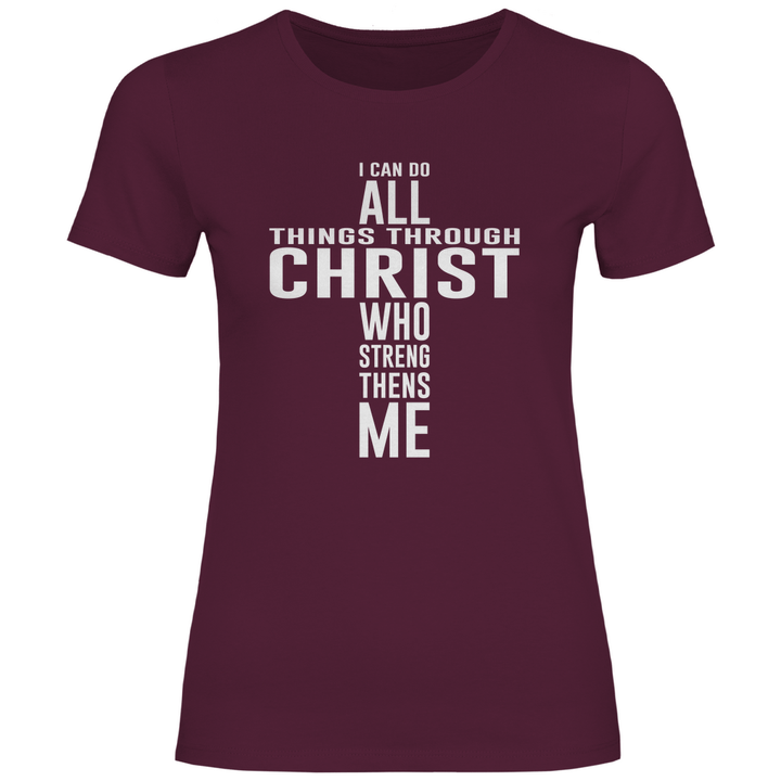 Alles dank Christus - Damen T - Shirt - Textilzauber