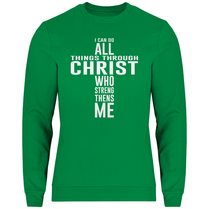 Alles dank Christus - Herren Sweatshirt - Textilzauber