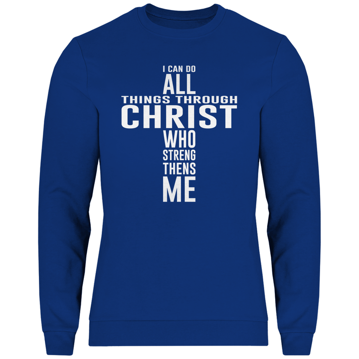 Alles dank Christus - Herren Sweatshirt - Textilzauber