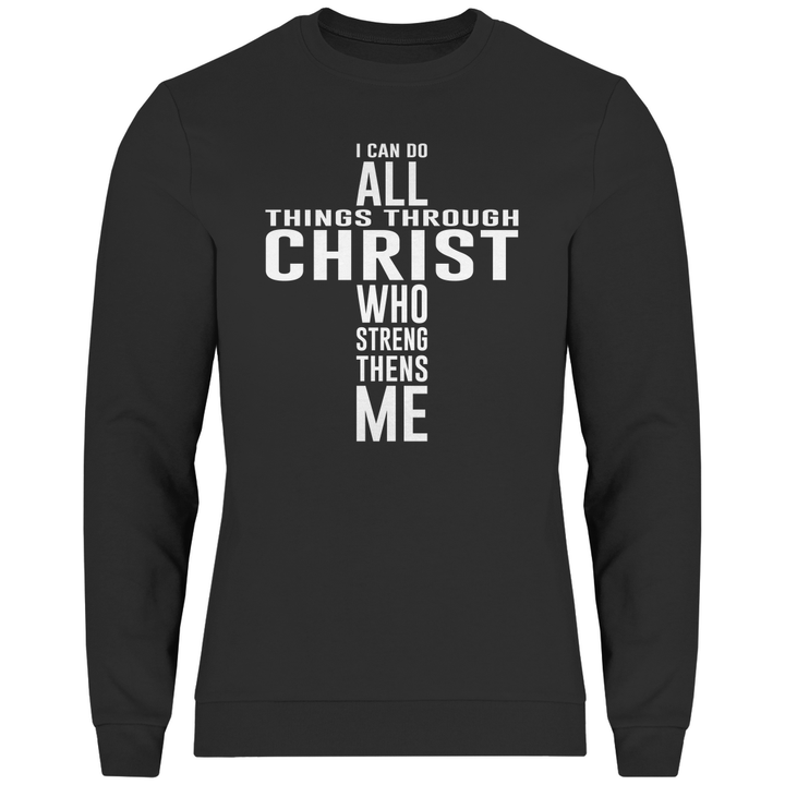 Alles dank Christus - Herren Sweatshirt - Textilzauber
