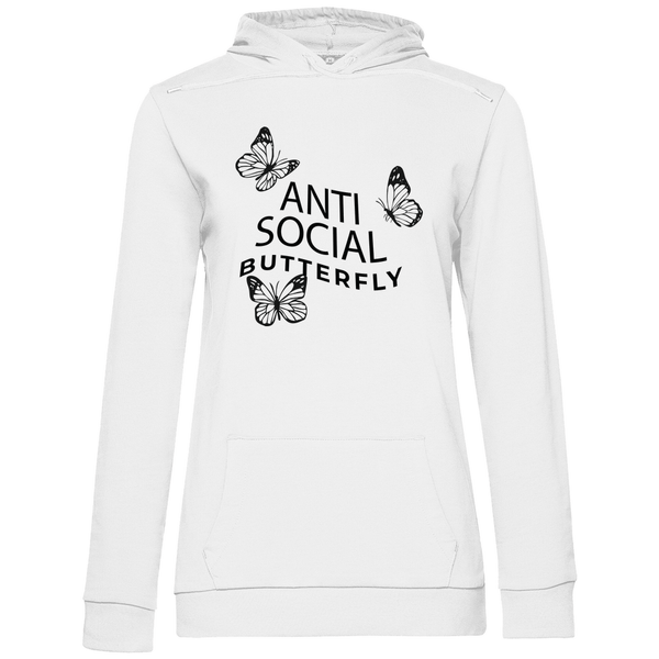 Antisocial Butterfly - Damen Hoodie - Textilzauber