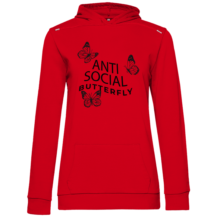 Antisocial Butterfly - Damen Hoodie - Textilzauber