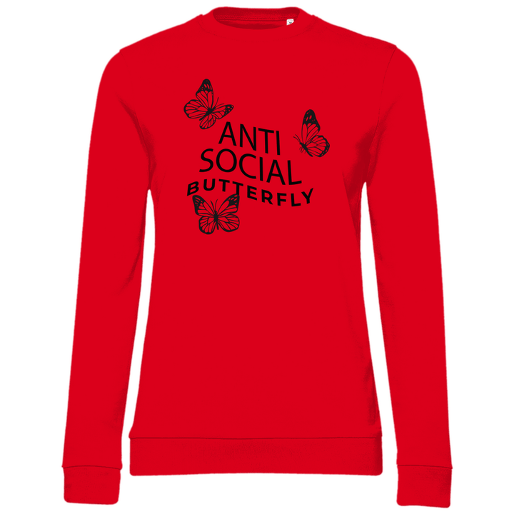 Antisocial Butterfly - Damen Sweatshirt - Textilzauber