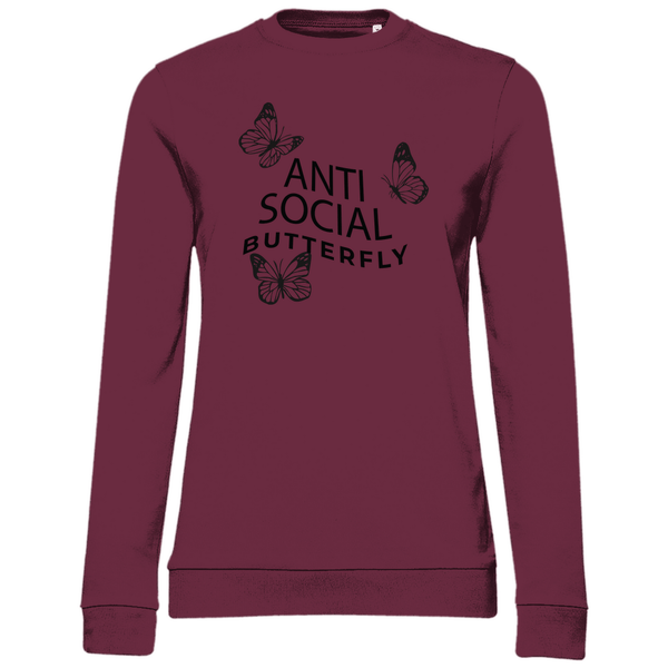 Antisocial Butterfly - Damen Sweatshirt - Textilzauber