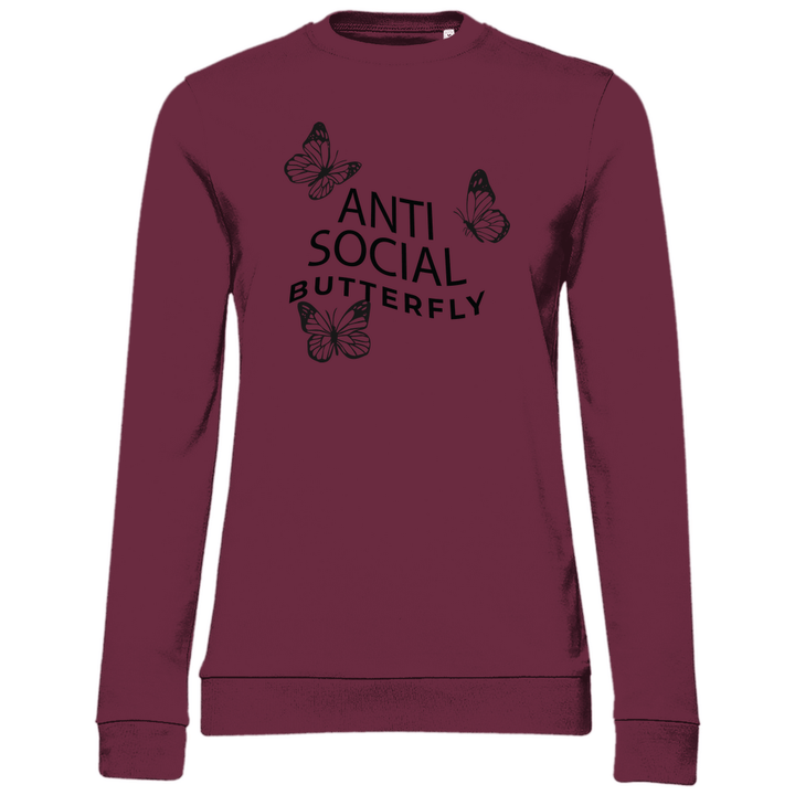 Antisocial Butterfly - Damen Sweatshirt - Textilzauber