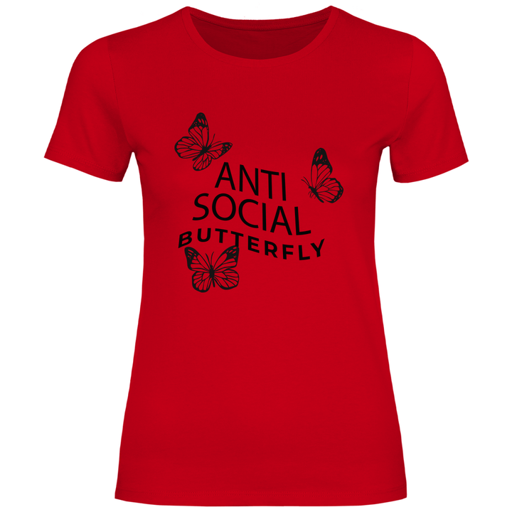Antisocial Butterfly - Damen T - Shirt - Textilzauber