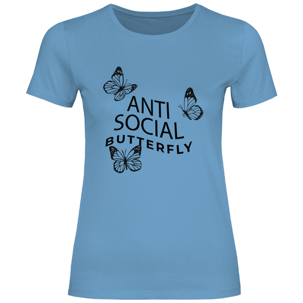 Antisocial Butterfly - Damen T - Shirt - Textilzauber