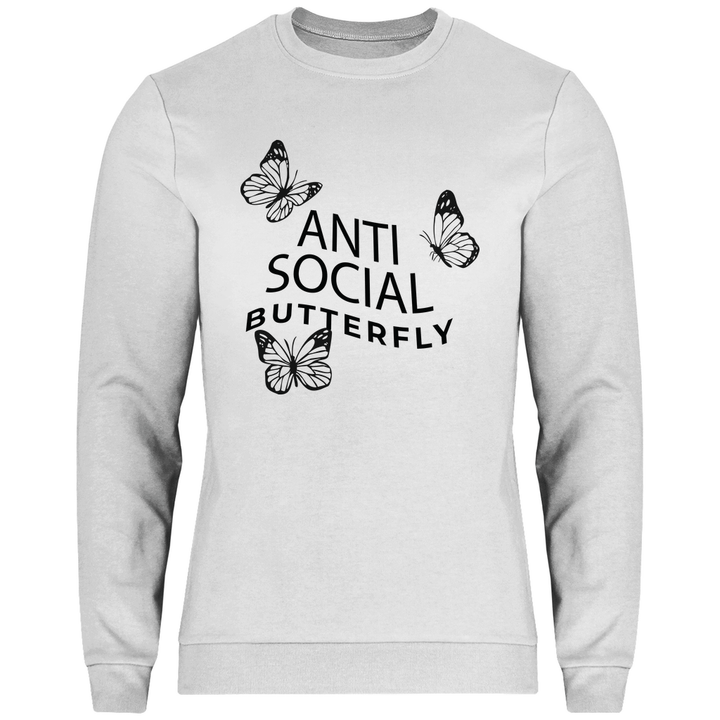 Antisocial Butterfly - Herren Sweatshirt - Textilzauber