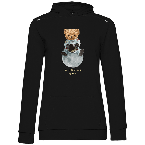 Astronauten Teddy - Damen Hoodie - Textilzauber