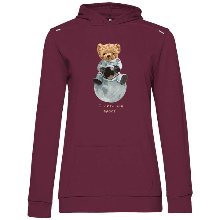 Astronauten Teddy - Damen Hoodie - Textilzauber