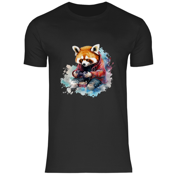 Roter Panda Gamer - Herren T-Shirt