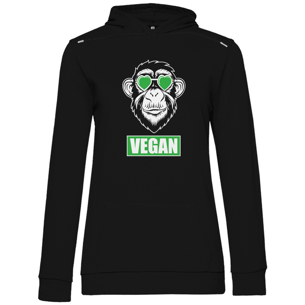 Veganer Affe - Damen Hoodie