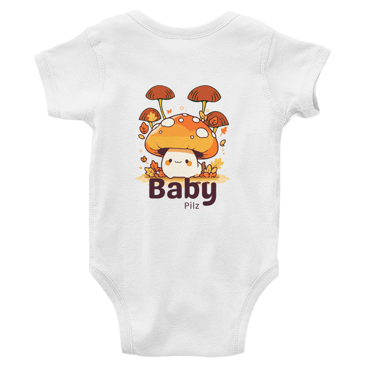 Baby Pilz - Bio Baby - Body mit Rückendruck - Textilzauber