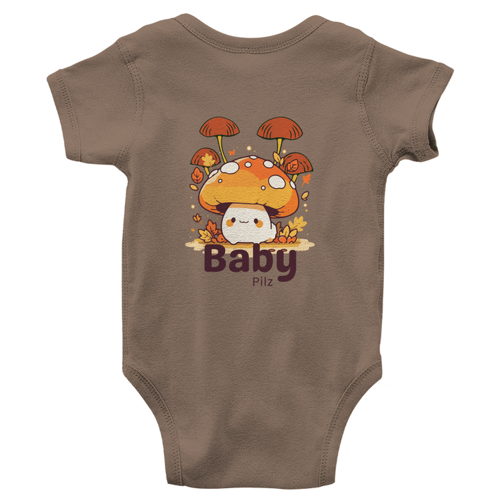 Baby Pilz - Bio Baby - Body mit Rückendruck - Textilzauber