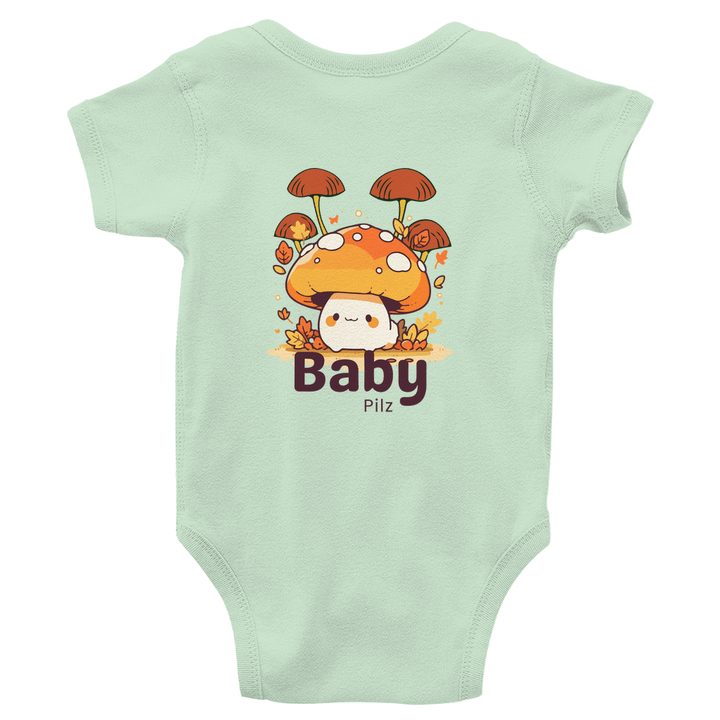 Baby Pilz - Bio Baby - Body mit Rückendruck - Textilzauber