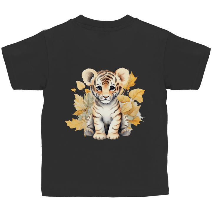 Baby - Tiger - Kinder T - Shirt mit Rückendruck - Textilzauber