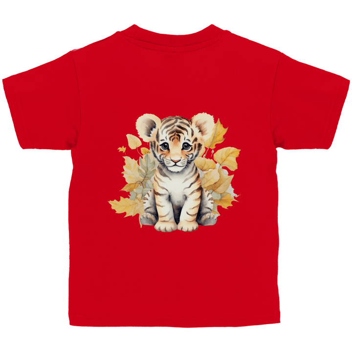 Baby - Tiger - Kinder T - Shirt mit Rückendruck - Textilzauber