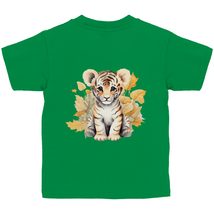 Baby - Tiger - Kinder T - Shirt mit Rückendruck - Textilzauber
