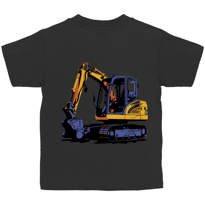 Bagger Kinder T-Shirt mit Rückendruck - Textilzauber