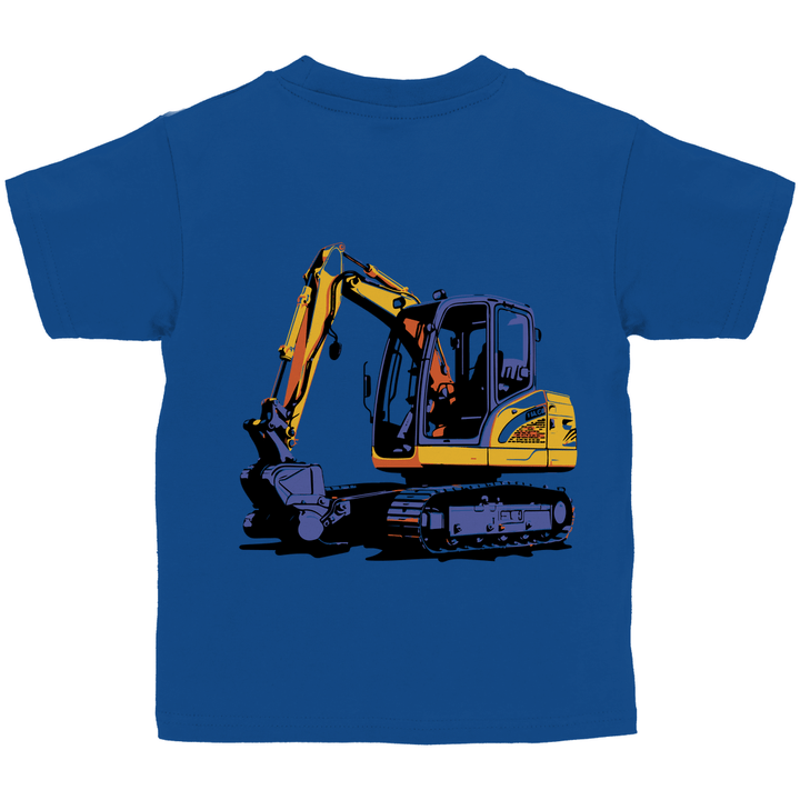 Bagger Kinder T-Shirt mit Rückendruck - Textilzauber