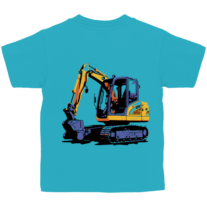 Bagger Kinder T-Shirt mit Rückendruck - Textilzauber