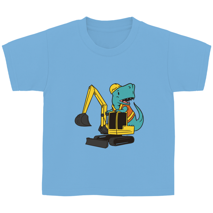 Bauarbeiter Dino - Kinder T - Shirt - Textilzauber