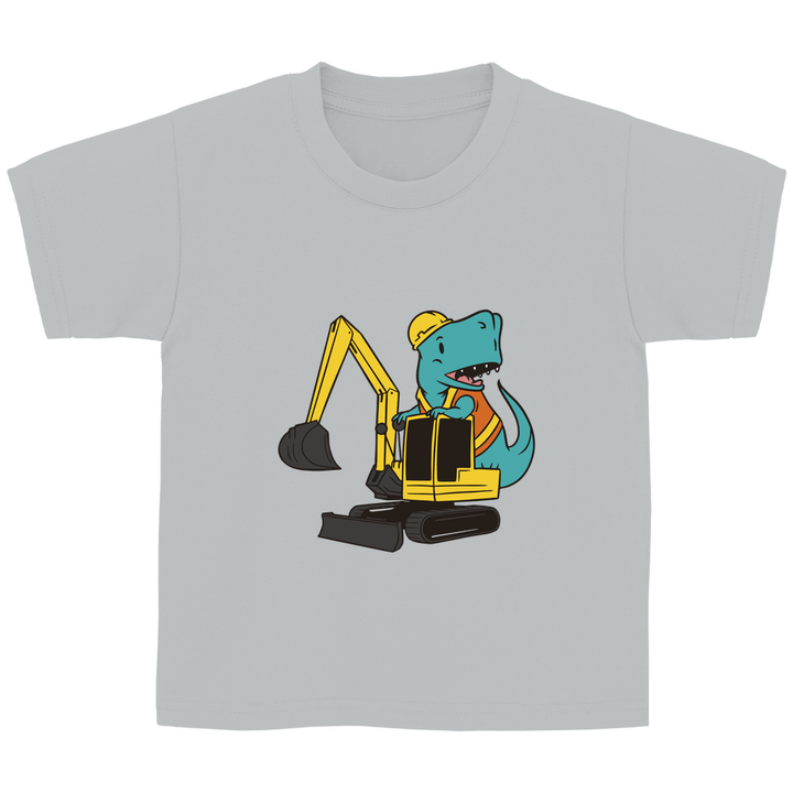 Bauarbeiter Dino - Kinder T - Shirt - Textilzauber