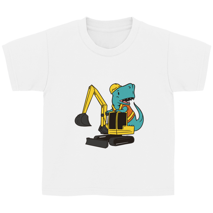 Bauarbeiter Dino - Kinder T - Shirt - Textilzauber