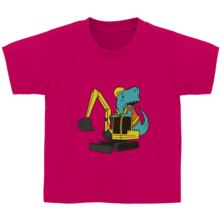 Bauarbeiter Dino - Kinder T - Shirt - Textilzauber