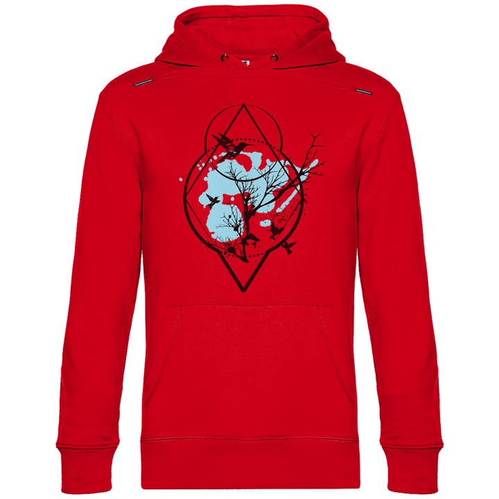 Baum und Vögel - Herren Hoodie - Textilzauber