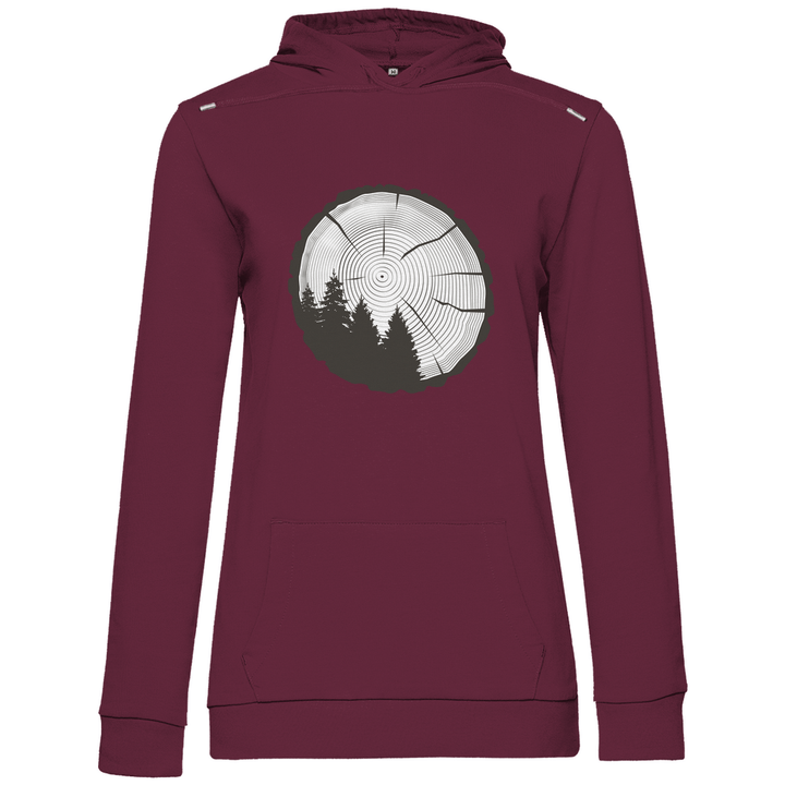 Baumringe - Damen Hoodie - Textilzauber