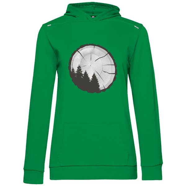 Baumringe - Damen Hoodie - Textilzauber