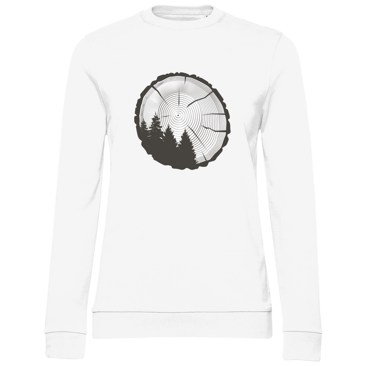 Baumringe - Damen Sweatshirt - Textilzauber