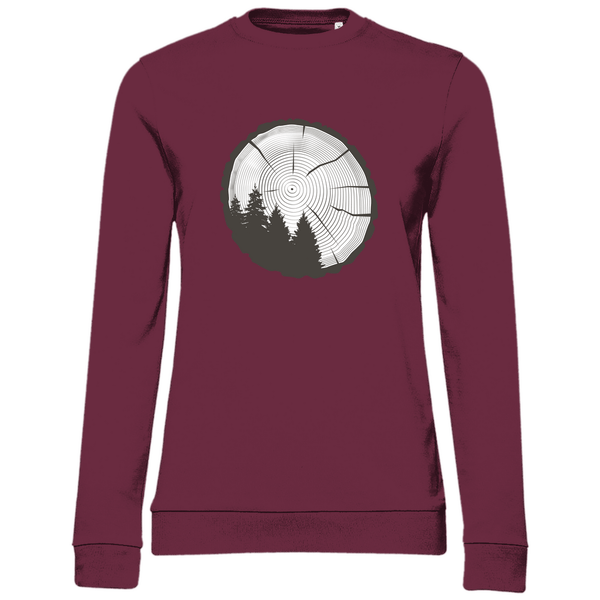 Baumringe - Damen Sweatshirt - Textilzauber
